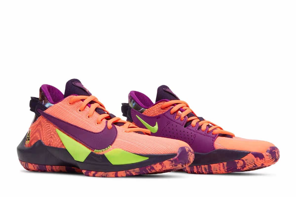 Nike Zoom Freak 2 SE GS Bright Mango, view 9