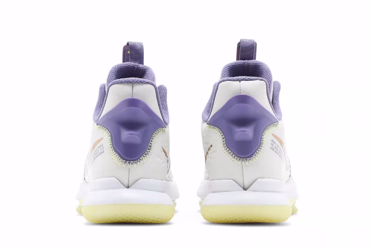 Nike LeBron Witness 5 Summit White Metallic Bronze, view 7