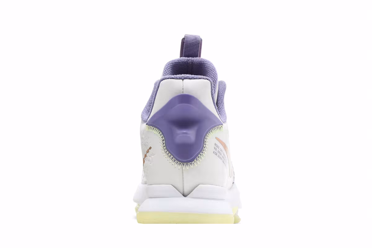 Nike LeBron Witness 5 Summit White Metallic Bronze, view 8