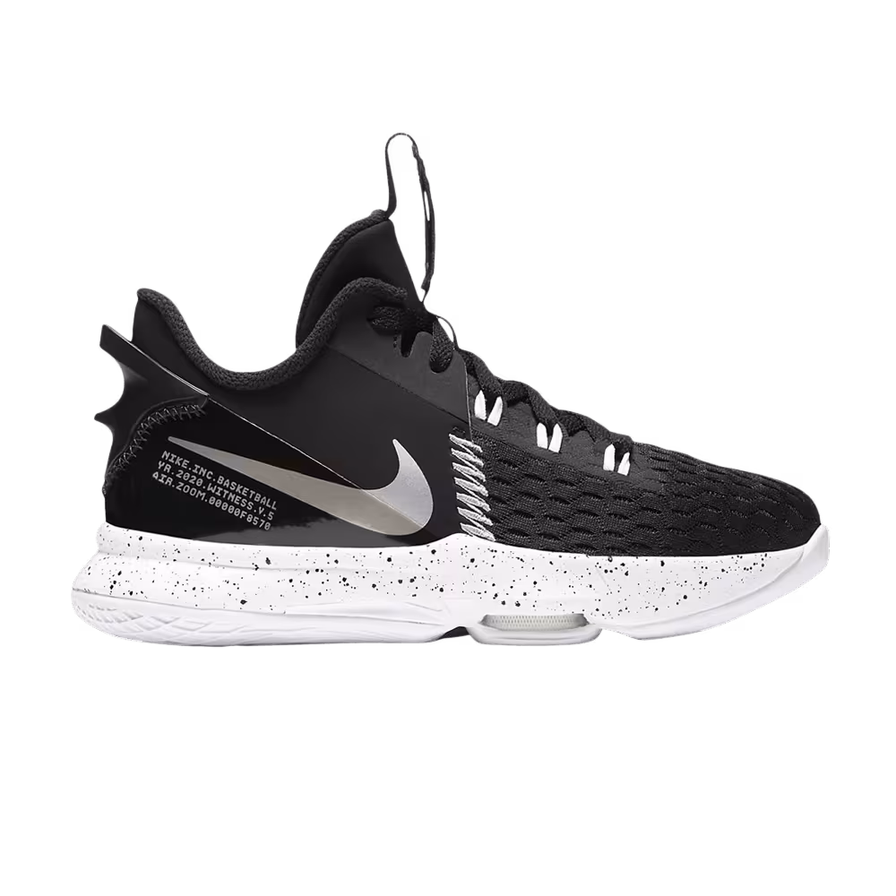 Nike LeBron Witness 5 GS Black Metallic Silver