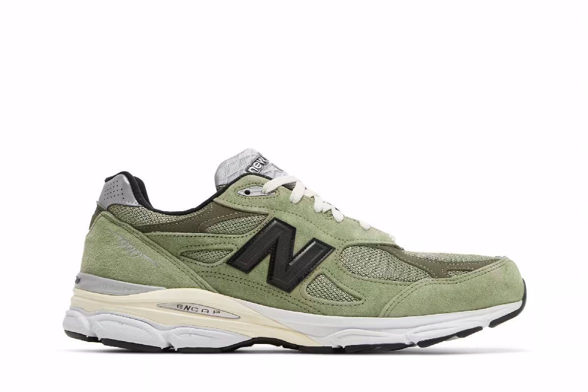 JJJJound x New Balance 990v3 Made in USA Olive, view 2