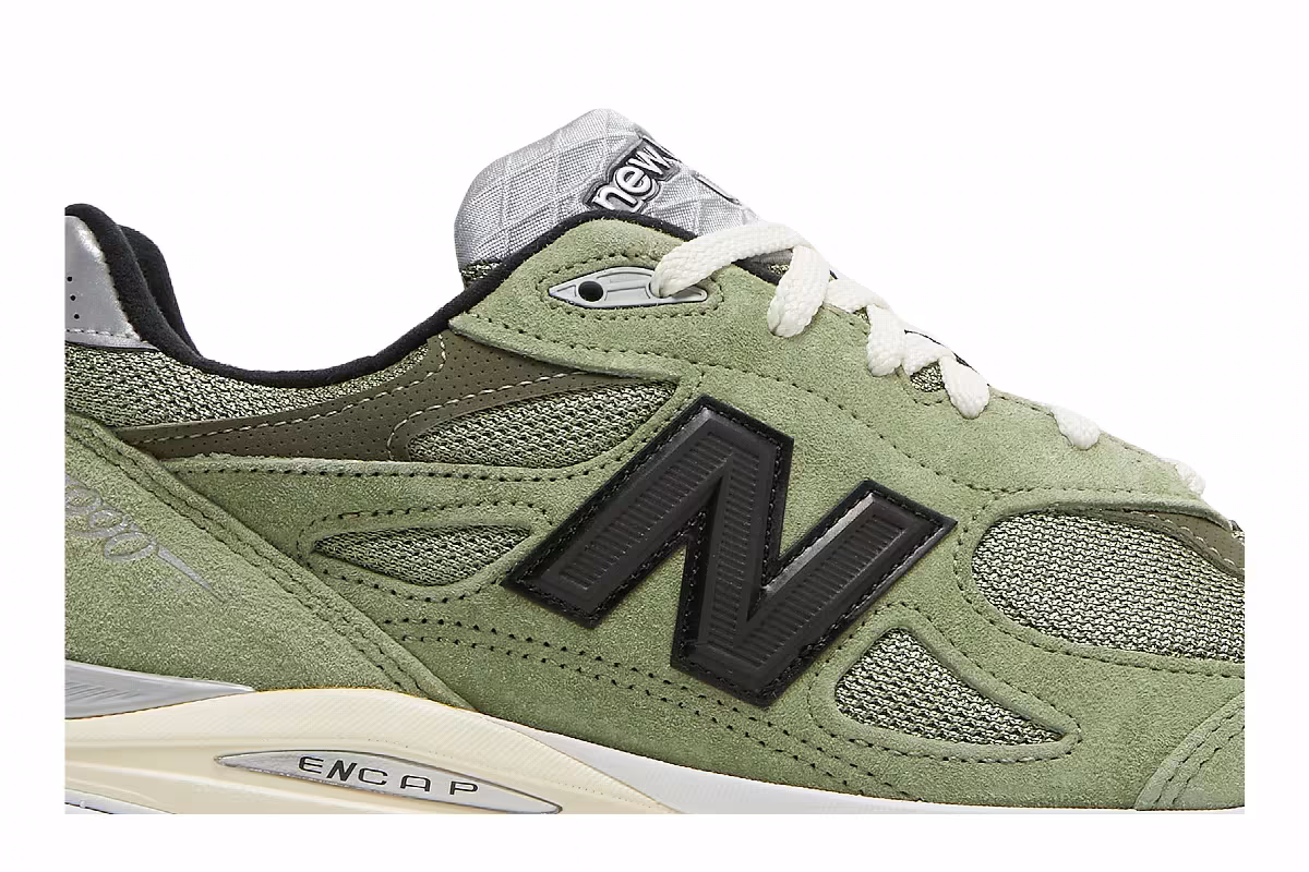 JJJJound x New Balance 990v3 Made in USA Olive, view 3