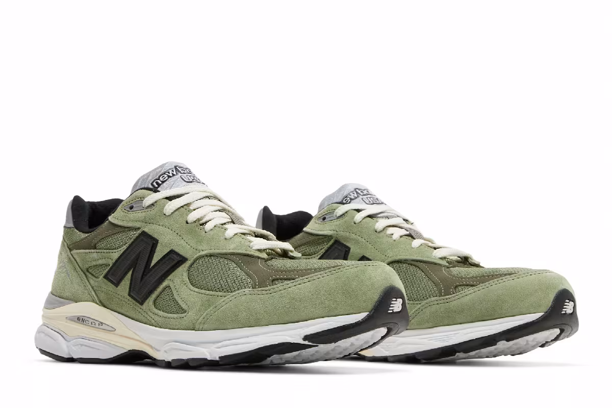 JJJJound x New Balance 990v3 Made in USA Olive, view 9