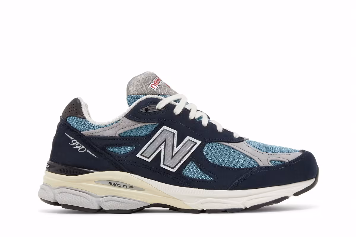 Teddy Santis x New Balance 990v3 Made in USA Navy, view 2