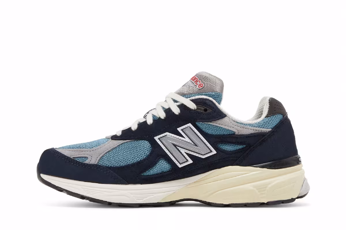Teddy Santis x New Balance 990v3 Made in USA Navy, view 4