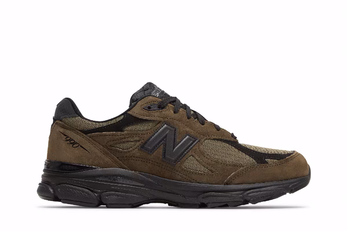 JJJJound x New Balance 990v3 Made in USA Brown, view 2