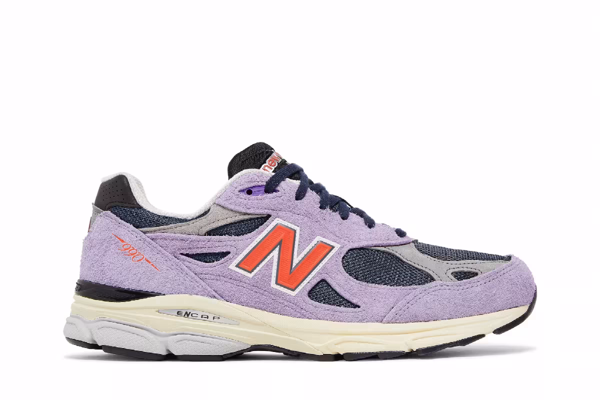 Teddy Santis x New Balance 990v3 Made in USA Raw Amethyst, view 2