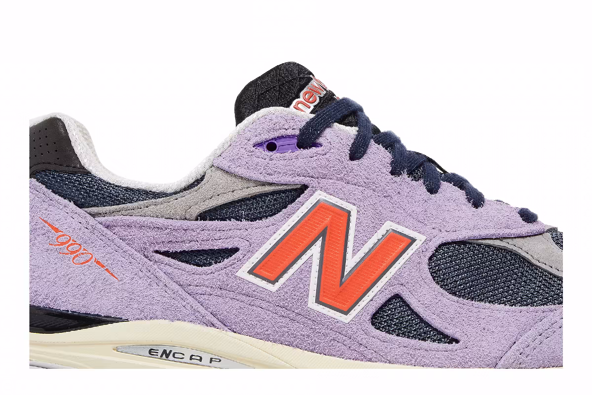 Teddy Santis x New Balance 990v3 Made in USA Raw Amethyst, view 3