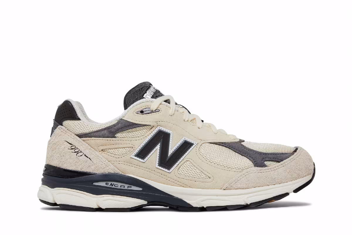 Teddy Santis x New Balance 990v3 Made in USA Moonbeam, view 2