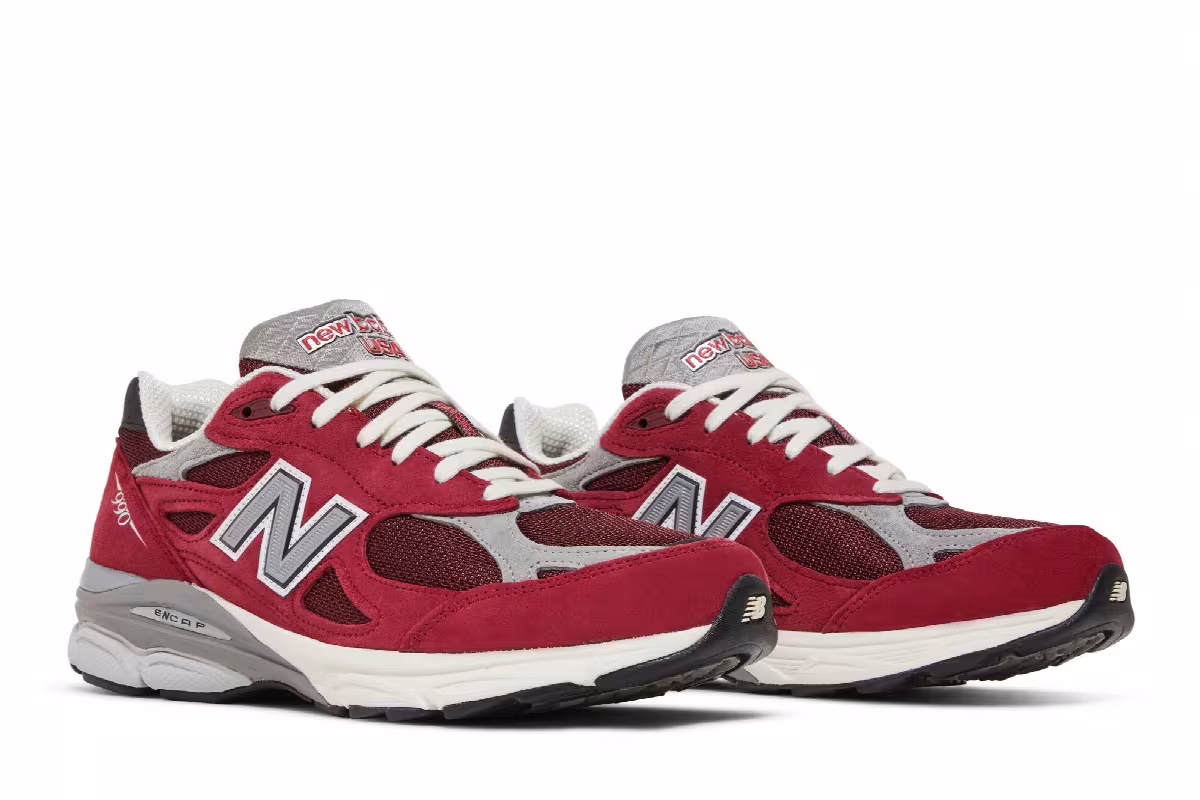 Teddy Santis x New Balance 990v3 Made in USA Scarlet Marblehead, view 9