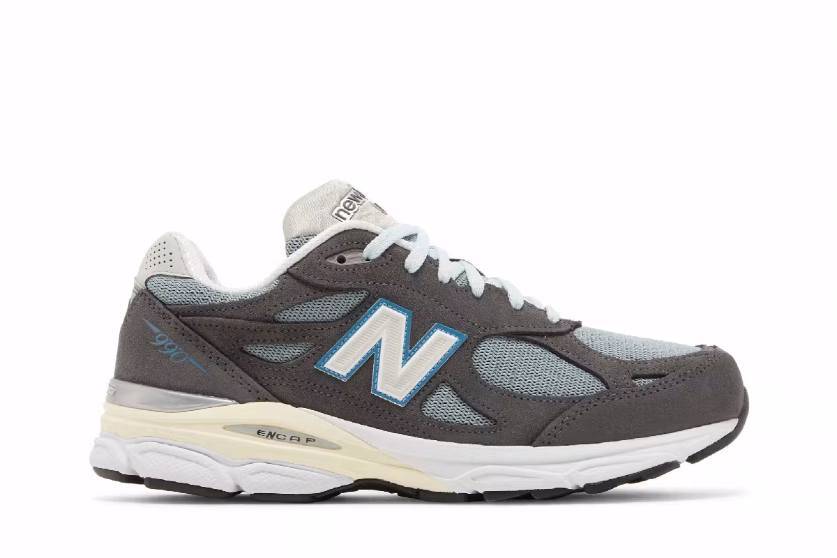 Kith x New Balance 990v3 Made in USA Steel Blue, view 2
