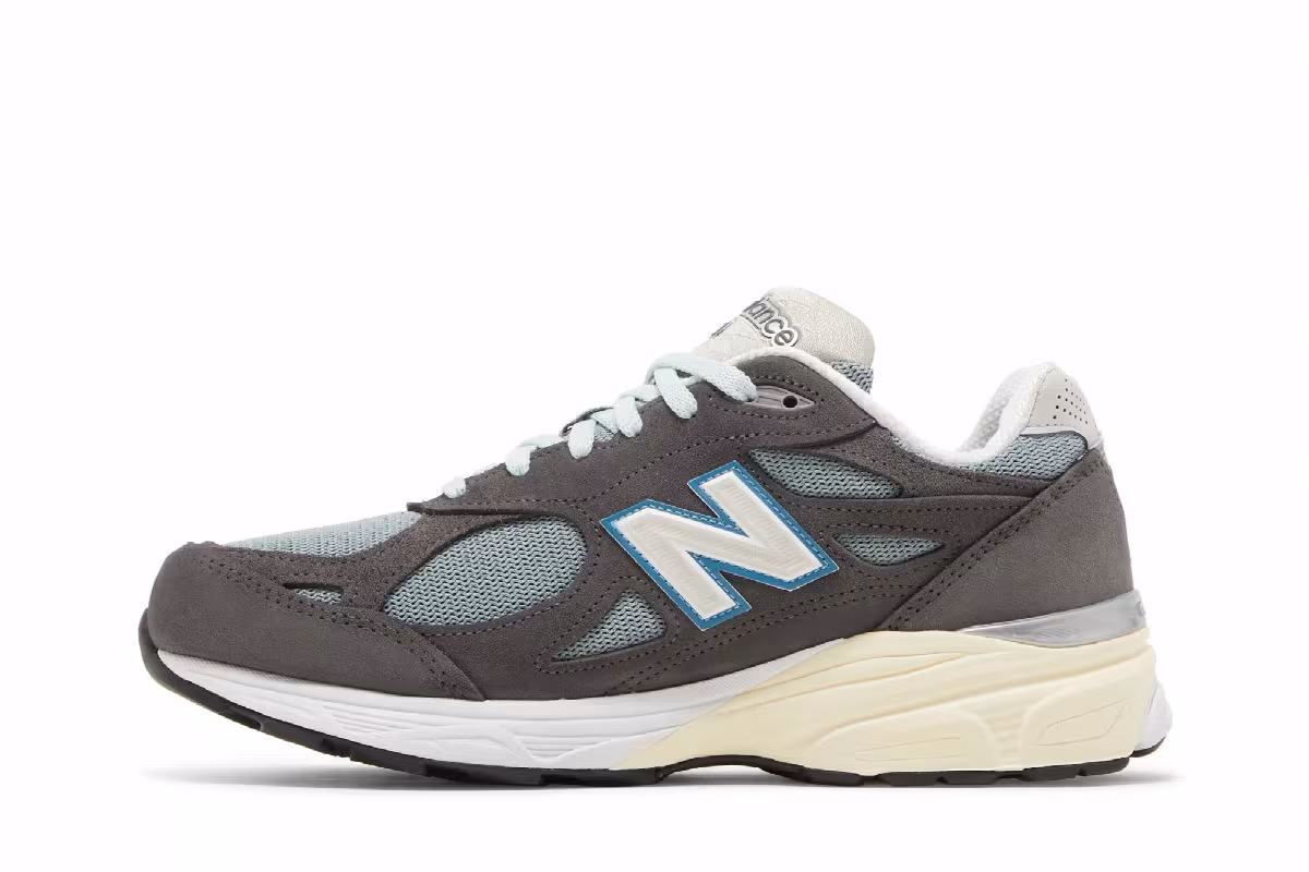 Kith x New Balance 990v3 Made in USA Steel Blue, view 4