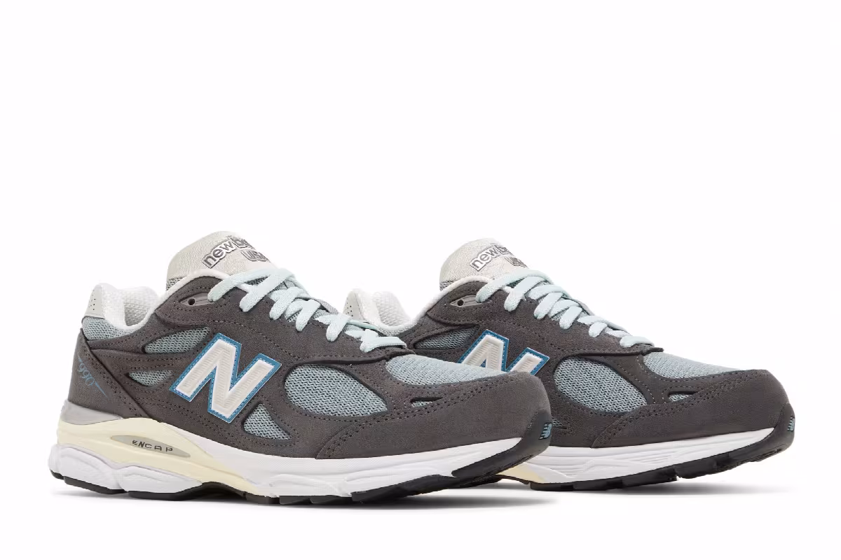 Kith x New Balance 990v3 Made in USA Steel Blue, view 9