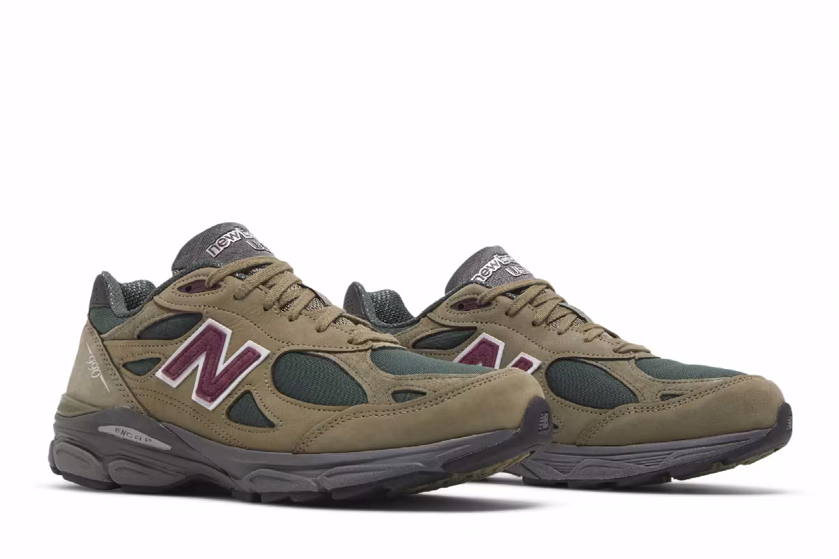 Teddy Santis x New Balance 990v3 Made in USA Green Purple, view 9