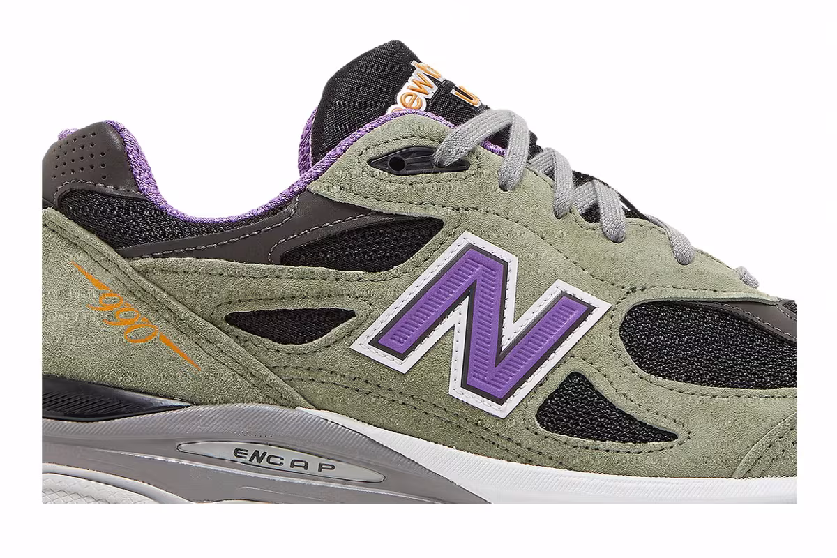 Teddy Santis x New Balance 990v3 Made In USA Olive Leaf, view 3