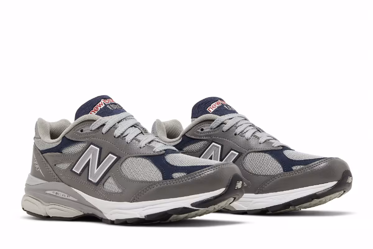 New Balance 990v3 Made in USA Elephant Grey, view 9