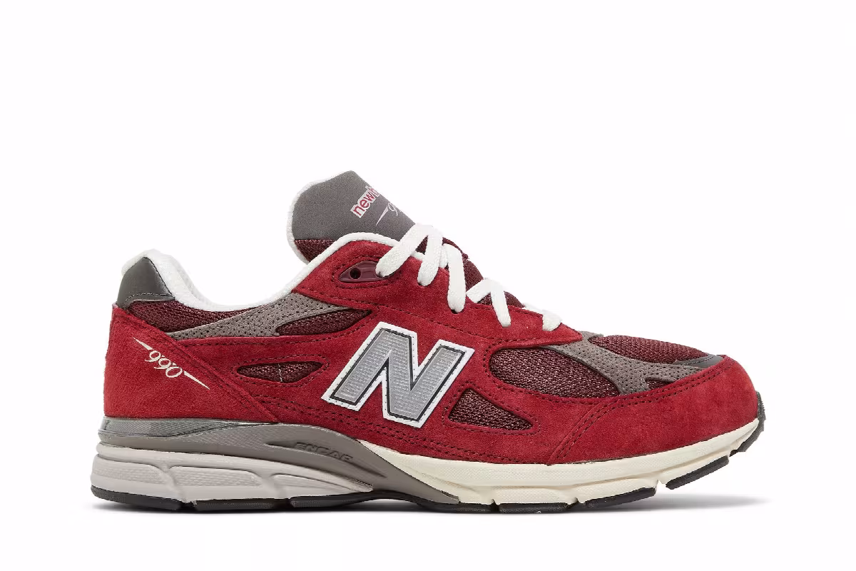 Teddy Santis x New Balance 990v3 Big Kid Scarlet Marblehead, view 2