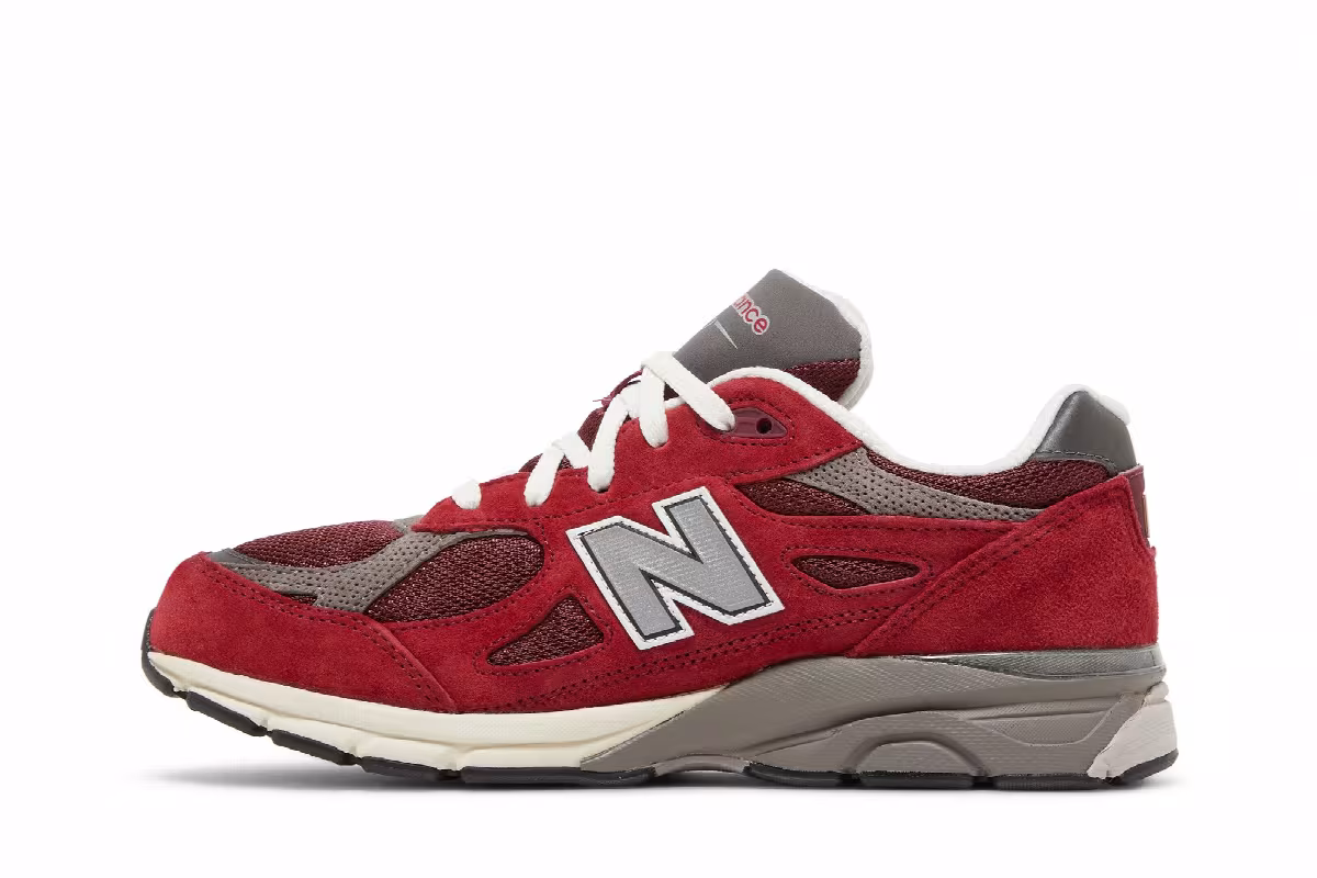 Teddy Santis x New Balance 990v3 Big Kid Scarlet Marblehead, view 4