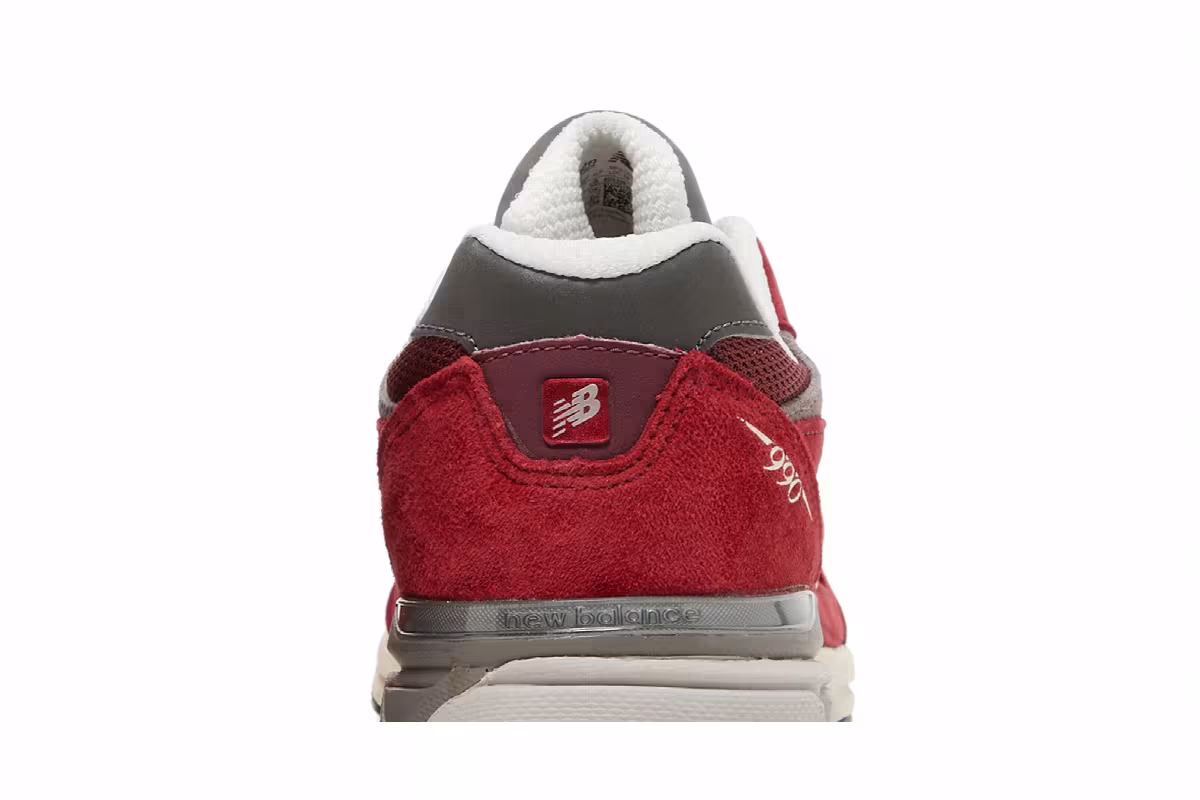 Teddy Santis x New Balance 990v3 Big Kid Scarlet Marblehead, view 8