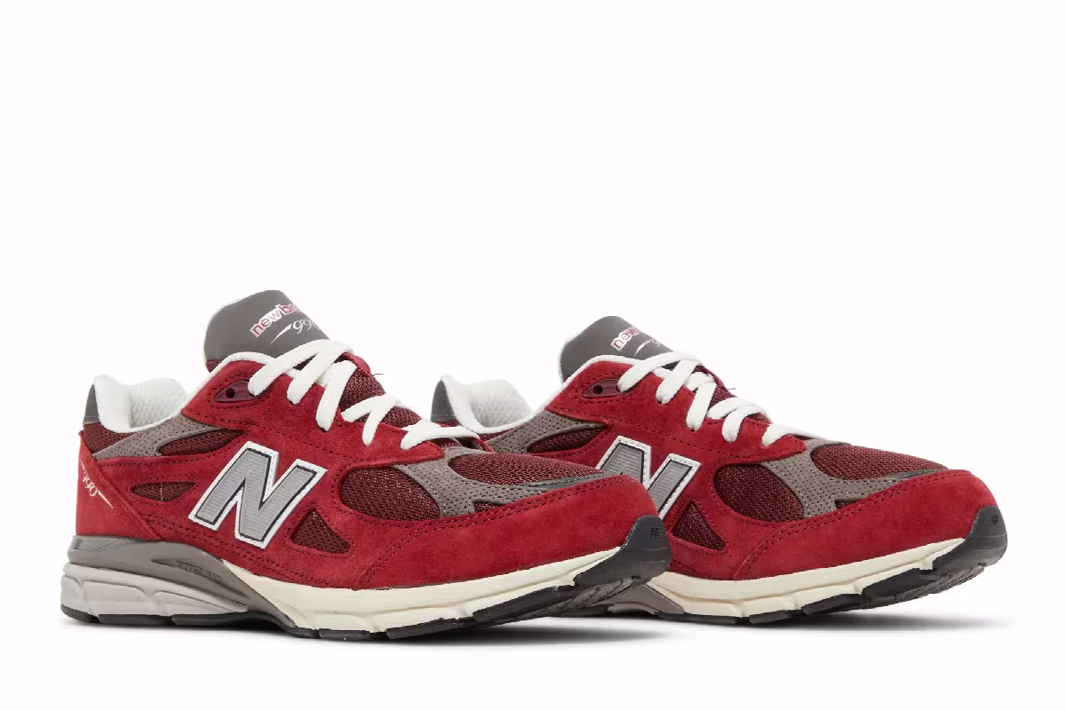 Teddy Santis x New Balance 990v3 Big Kid Scarlet Marblehead, view 9