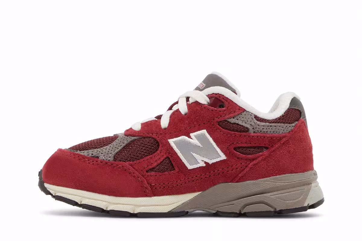 Teddy Santis x New Balance 990v3 Toddler Scarlet Marblehead, view 4