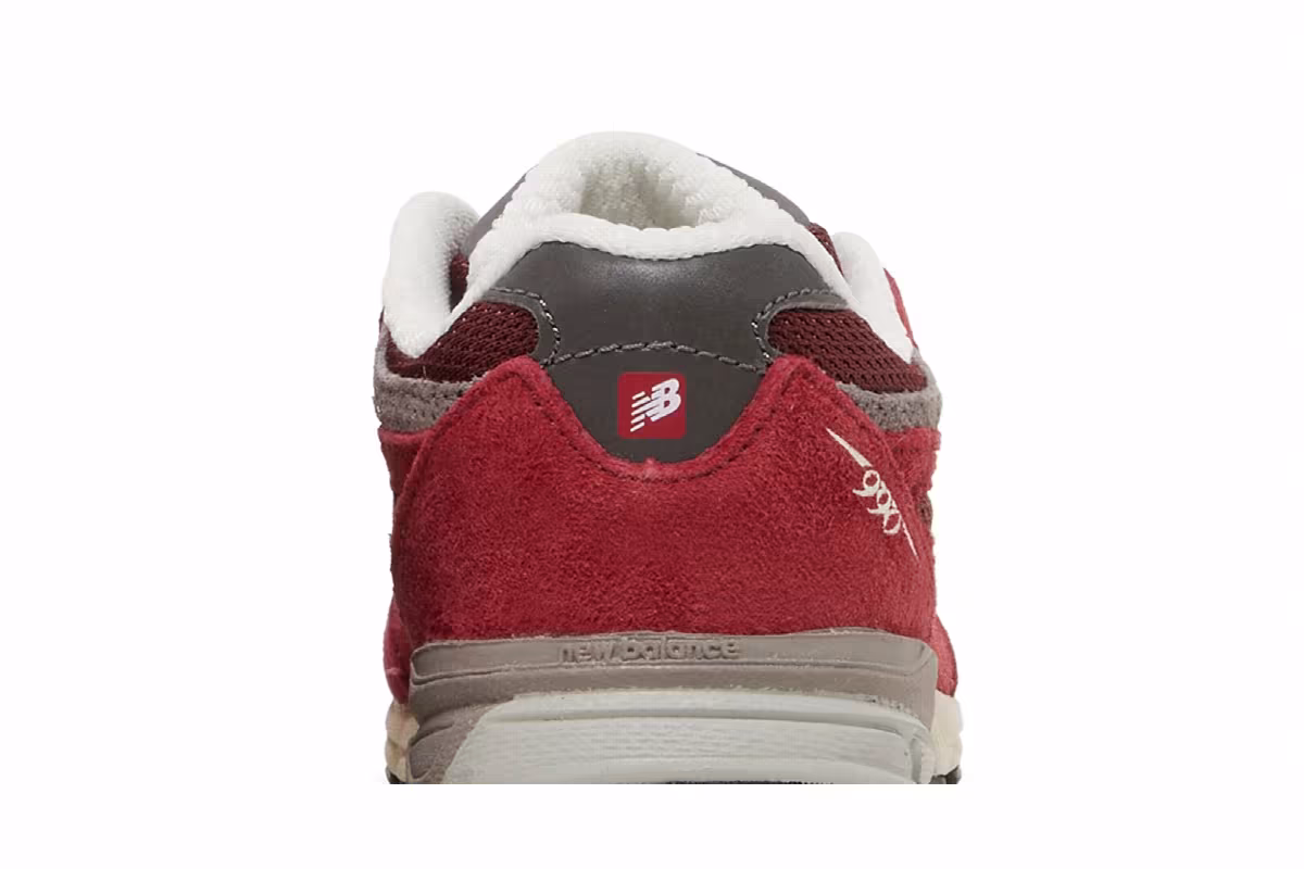 Teddy Santis x New Balance 990v3 Toddler Scarlet Marblehead, view 8