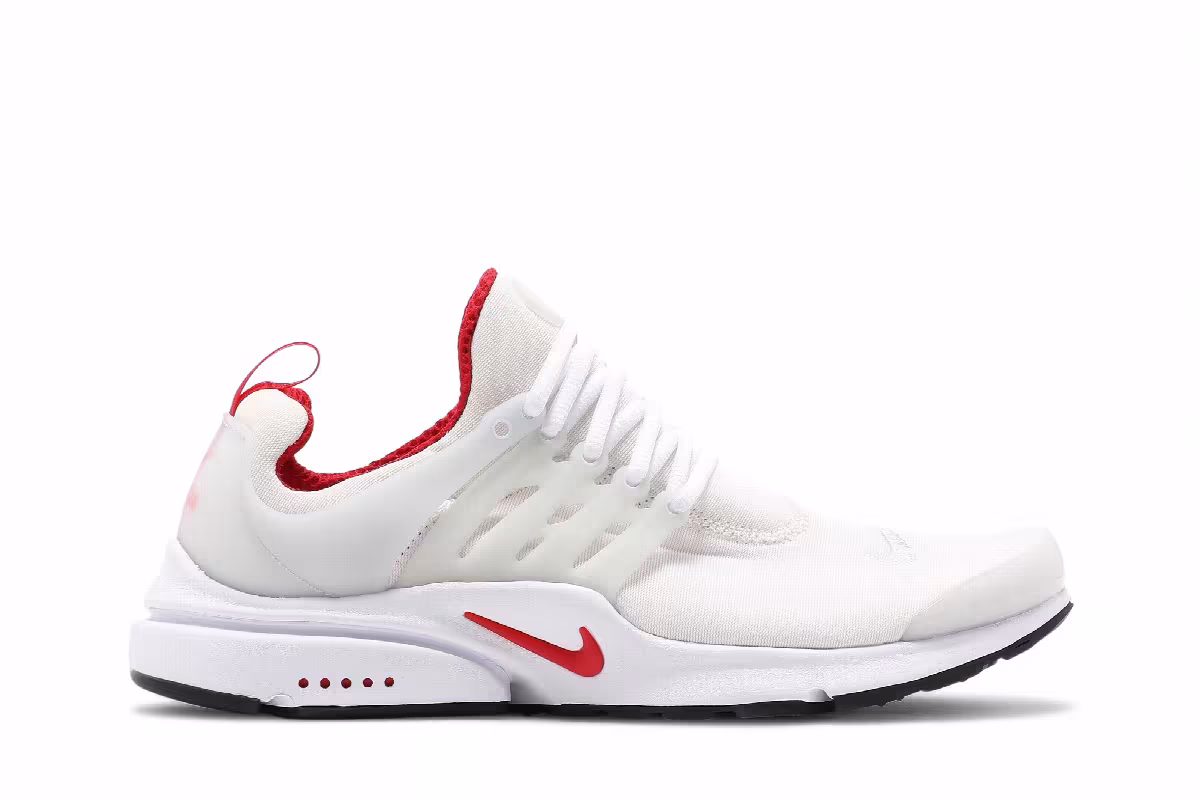 Nike Air Presto White University Red, view 2