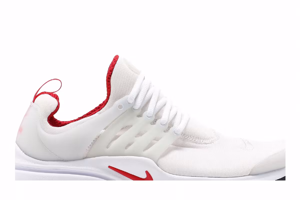 Nike Air Presto White University Red, view 3