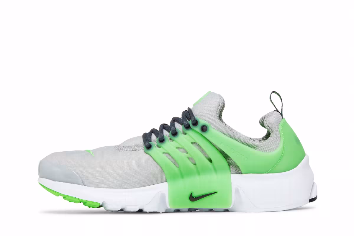 Nike Presto GS Light Smoke Grey Green Strike, view 4