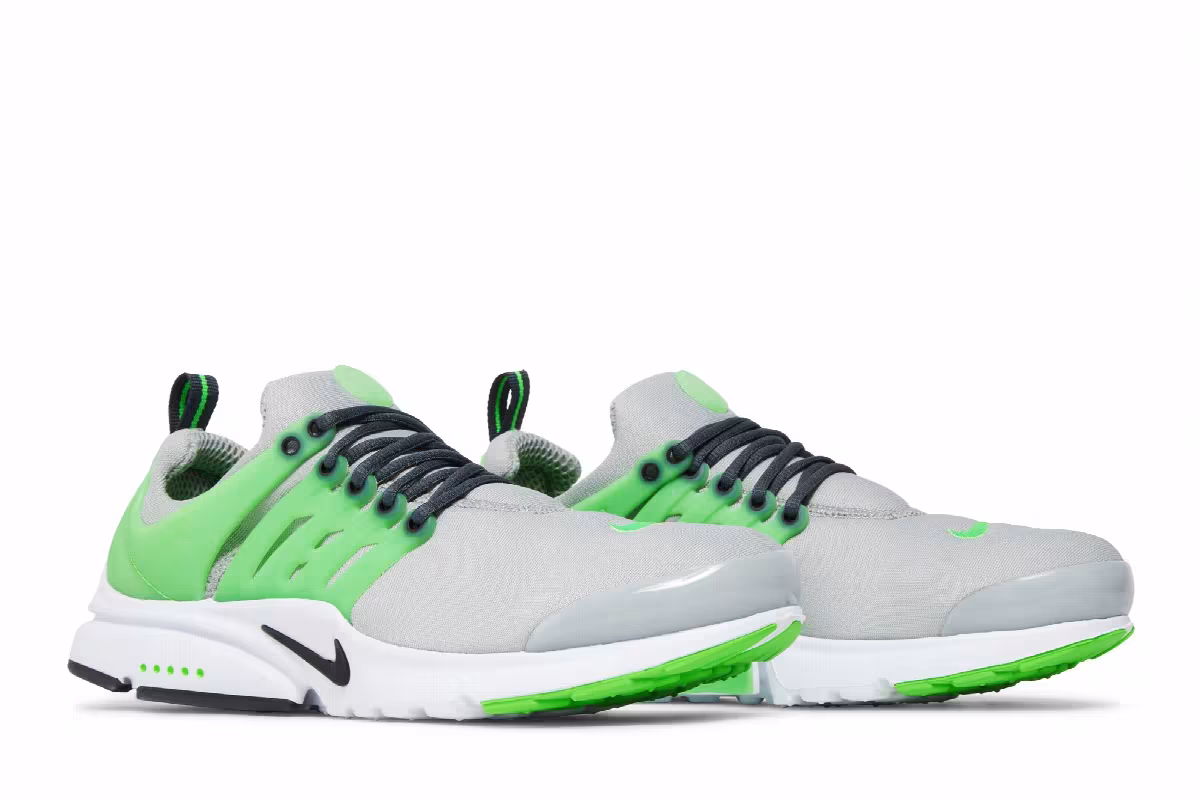 Nike Presto GS Light Smoke Grey Green Strike, view 9