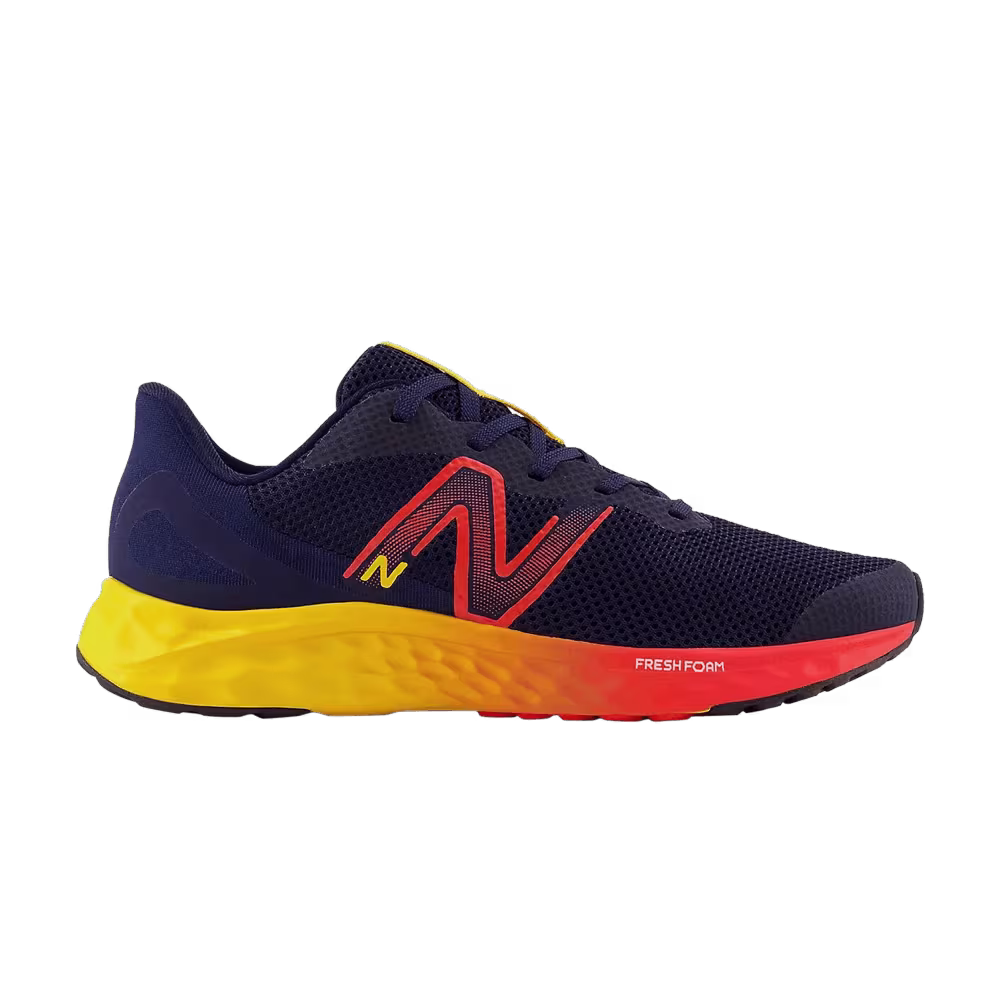 New Balance Fresh Foam Arishi v4 Big Kid Wide Navy Red Egg Yolk