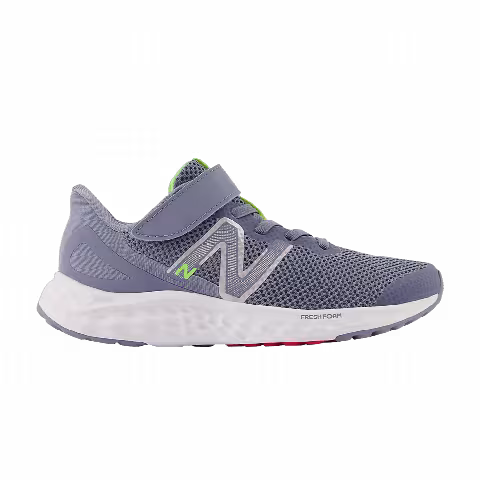 New Balance Fresh Foam Arishi v4 Bungee Lace Little Kid 'Arctic Grey Pixel Green'