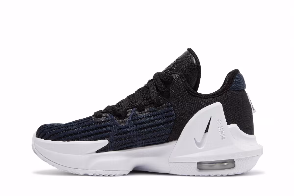 Nike LeBron Witness 6 GS Black Dark Obsidian, view 4