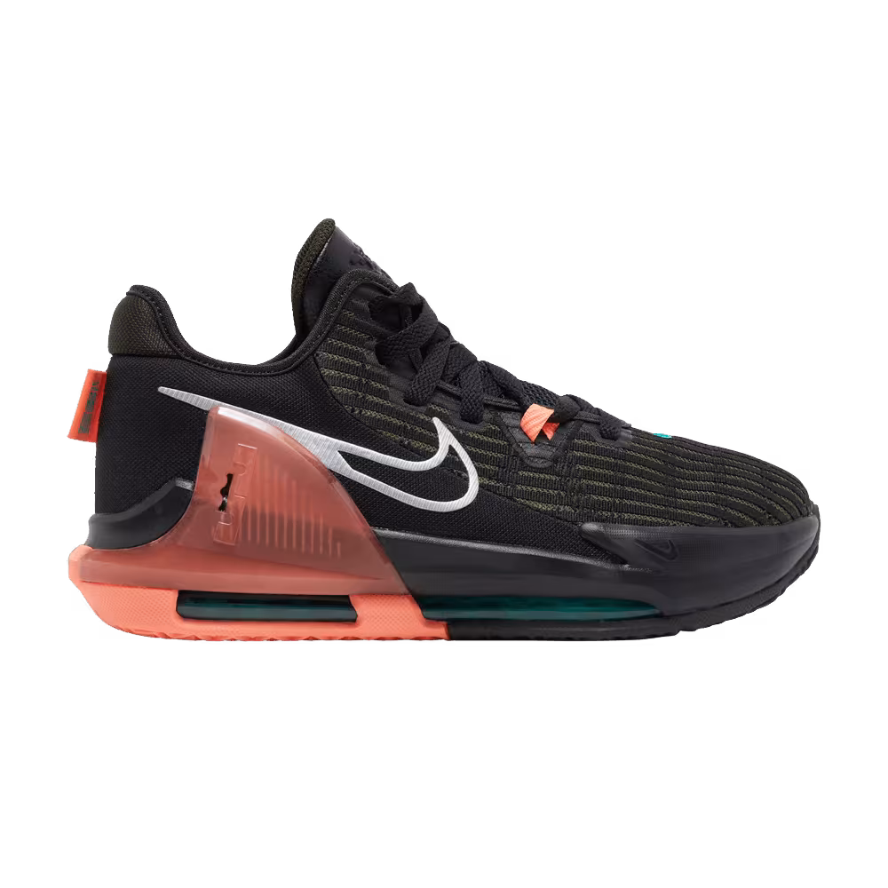 Nike LeBron Witness 6 GS Black Crimson Pulse