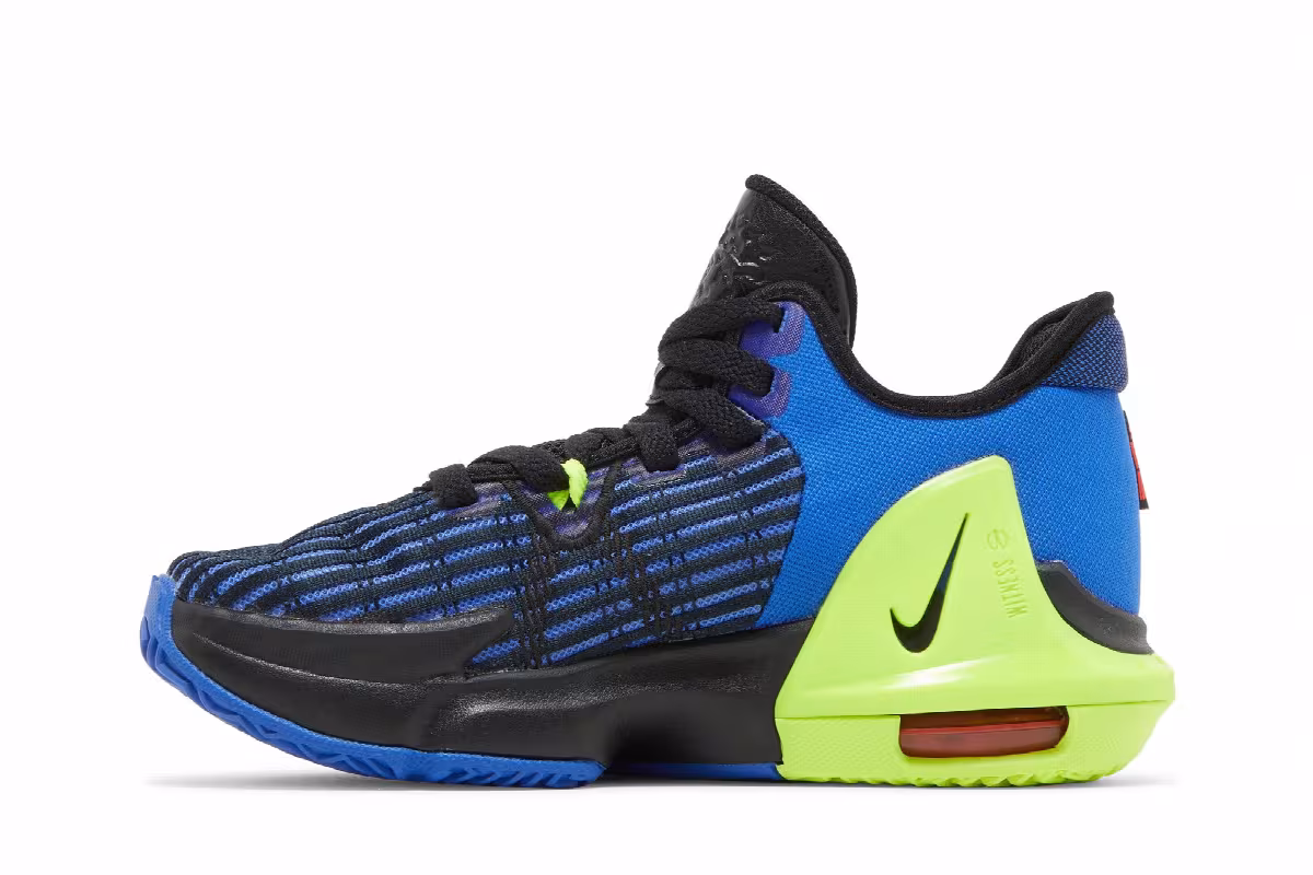 Nike LeBron Witness 6 GS Hyper Royal Bright Crimson, view 4