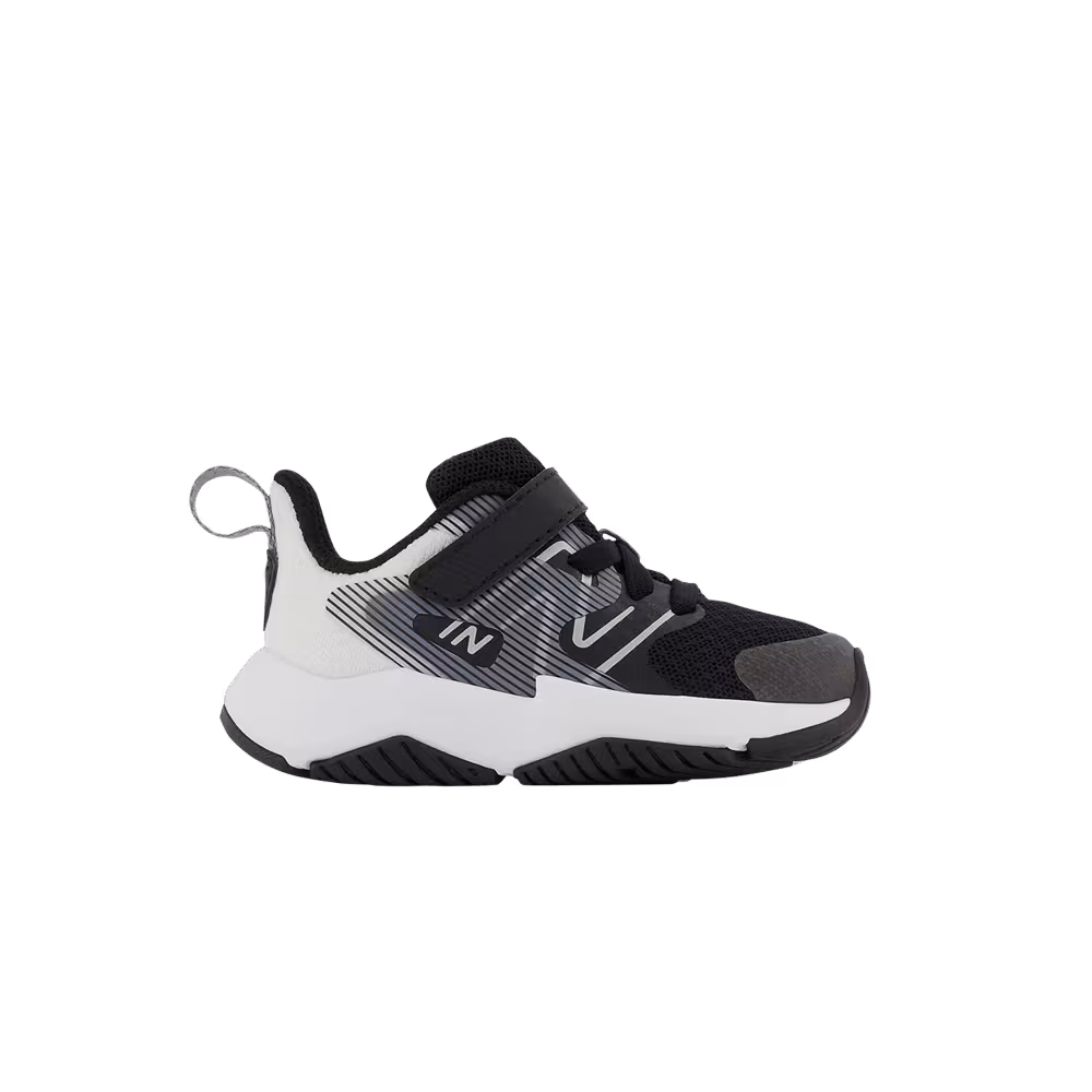 New Balance Rave Run v2 Bungee Lace Toddler X-Wide Black White