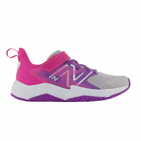 New Balance Rave Run v2 Bungee Lace Big Kid X-Wide 'Summer Fog Hi-Pink'