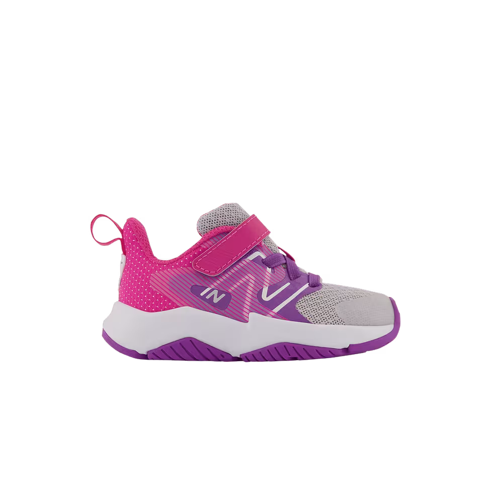 New Balance Rave Run v2 Bungee Lace Toddler X-Wide Summer Fog Hi-Pink