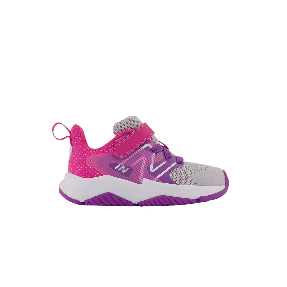 New Balance Rave Run v2 Bungee Lace Toddler Wide Summer Fog Hi-Pink