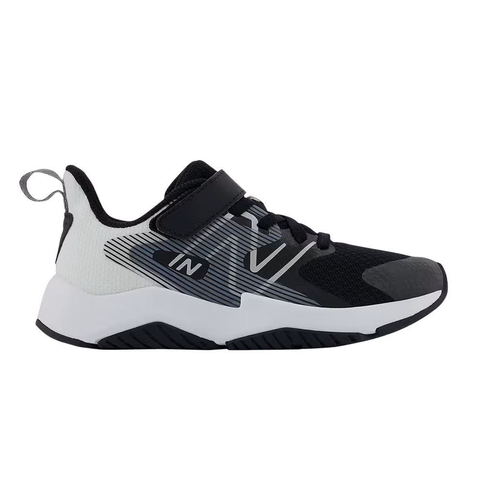 New Balance Rave Run v2 Bungee Lace Big Kid Wide Black White