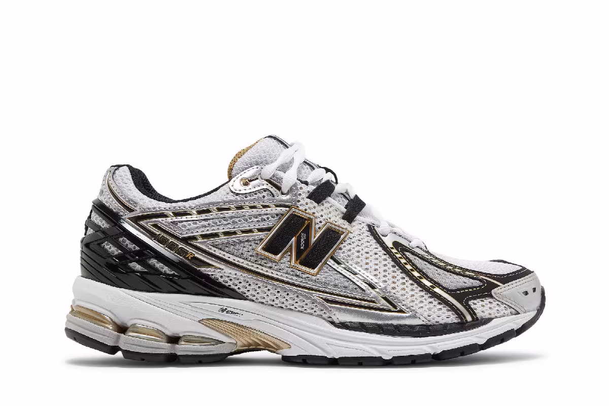 New Balance 1906R Metallic Silver Metallic Gold, view 2