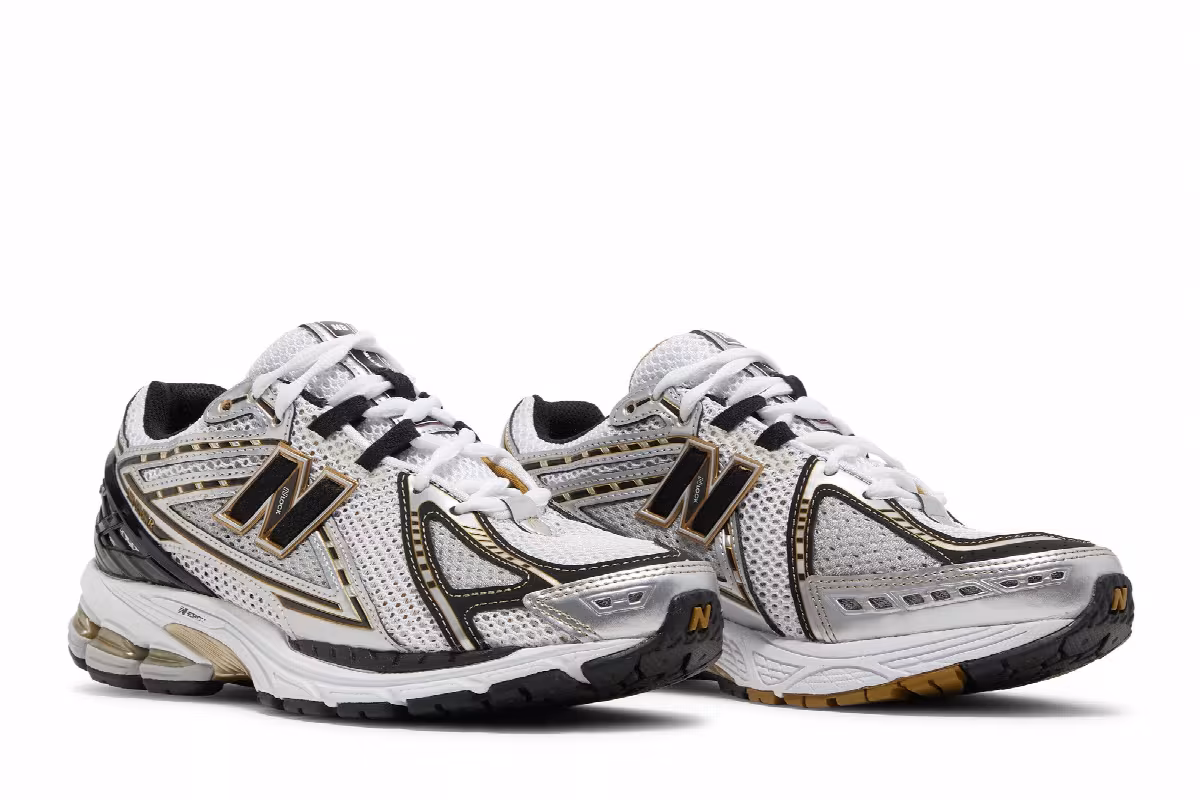 New Balance 1906R Metallic Silver Metallic Gold, view 9