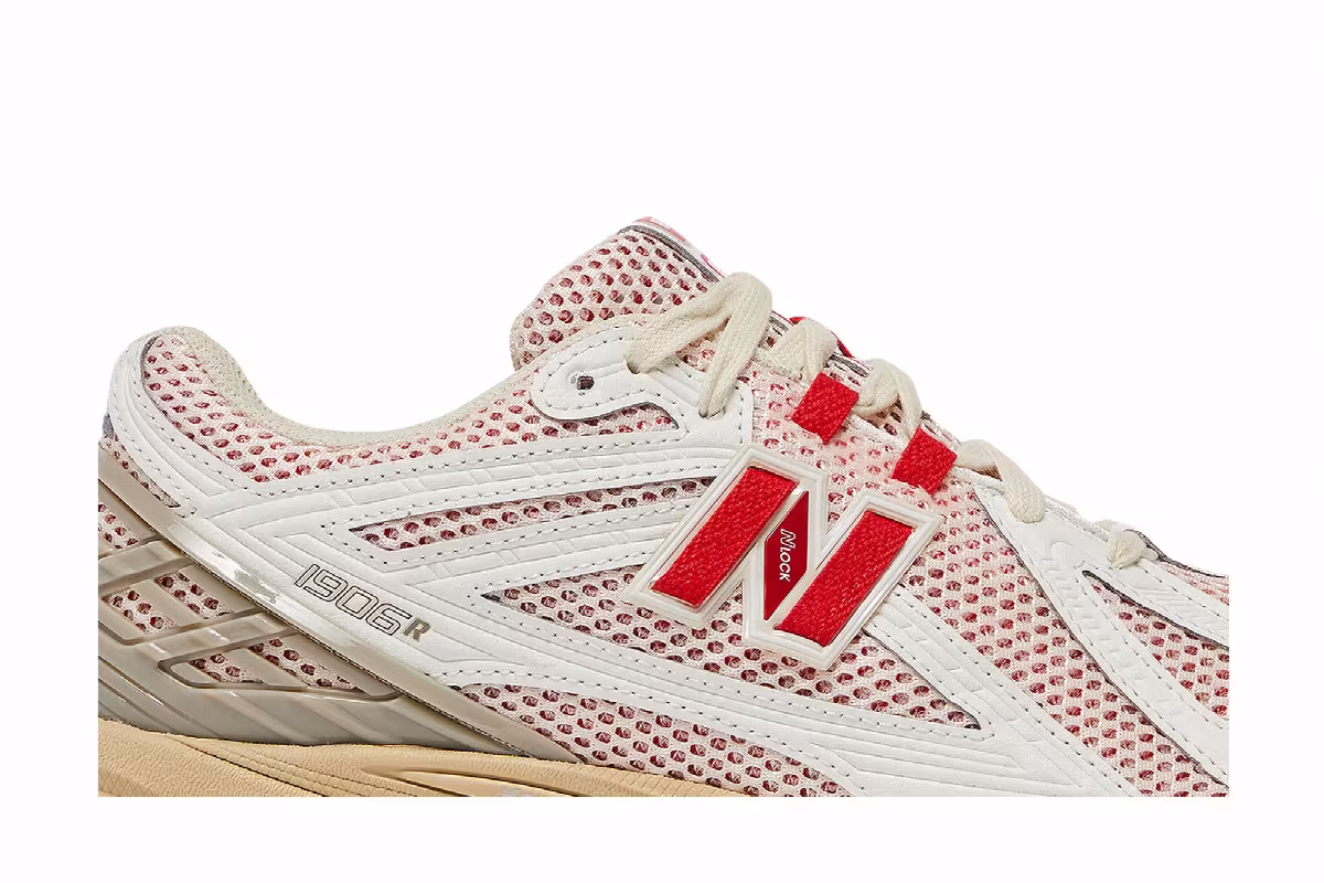 New Balance 1906R Sea Salt True Red, view 3