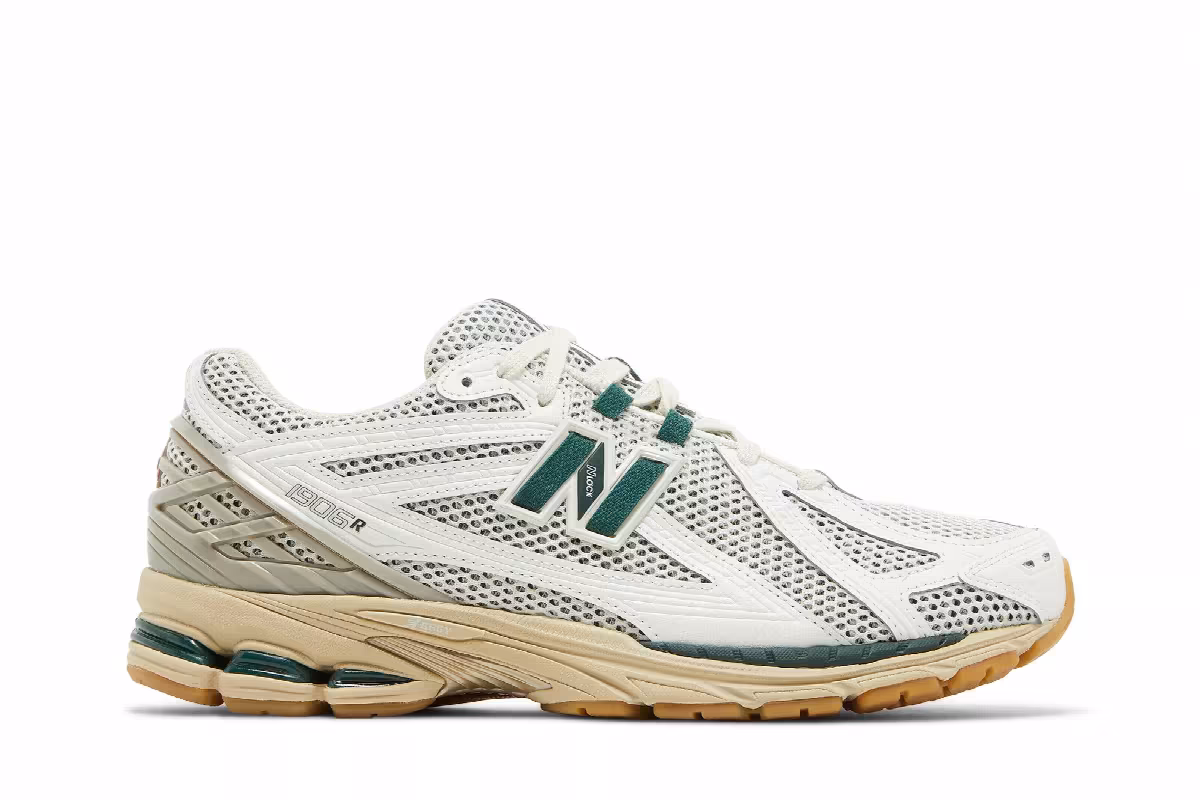 New Balance 1906R White Green, view 2