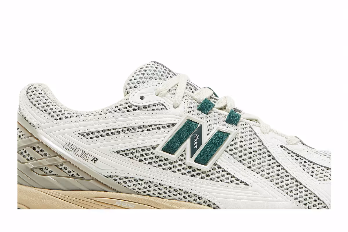New Balance 1906R White Green, view 3
