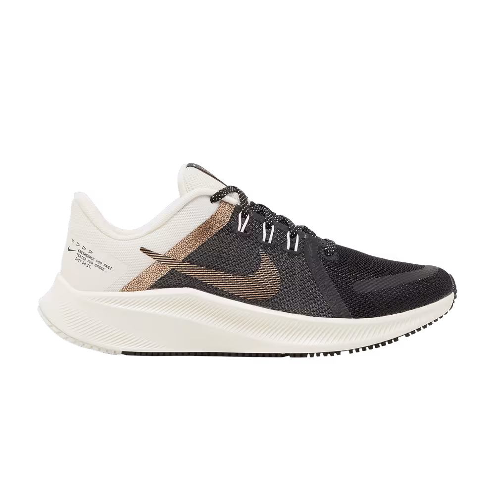 Nike Women's Quest 4 Premium Black Metallic Copper Coin