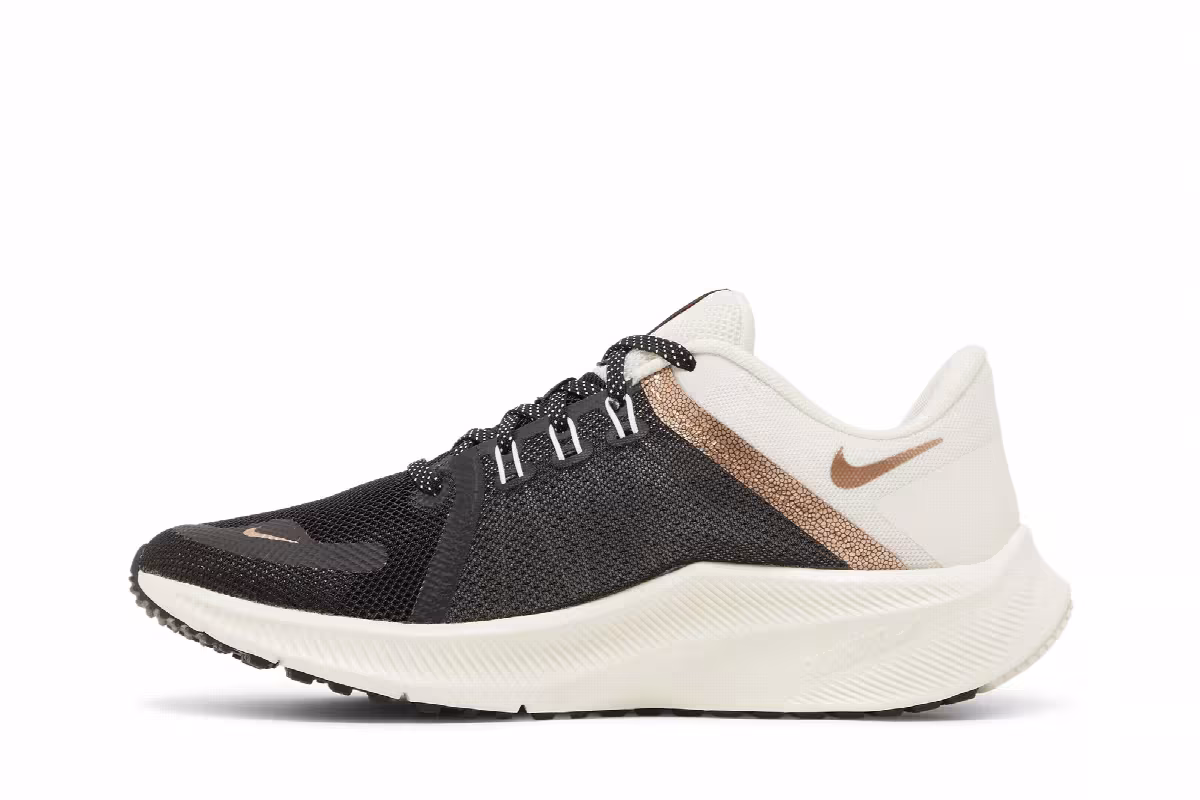 Nike Women's Quest 4 Premium Black Metallic Copper Coin, view 4