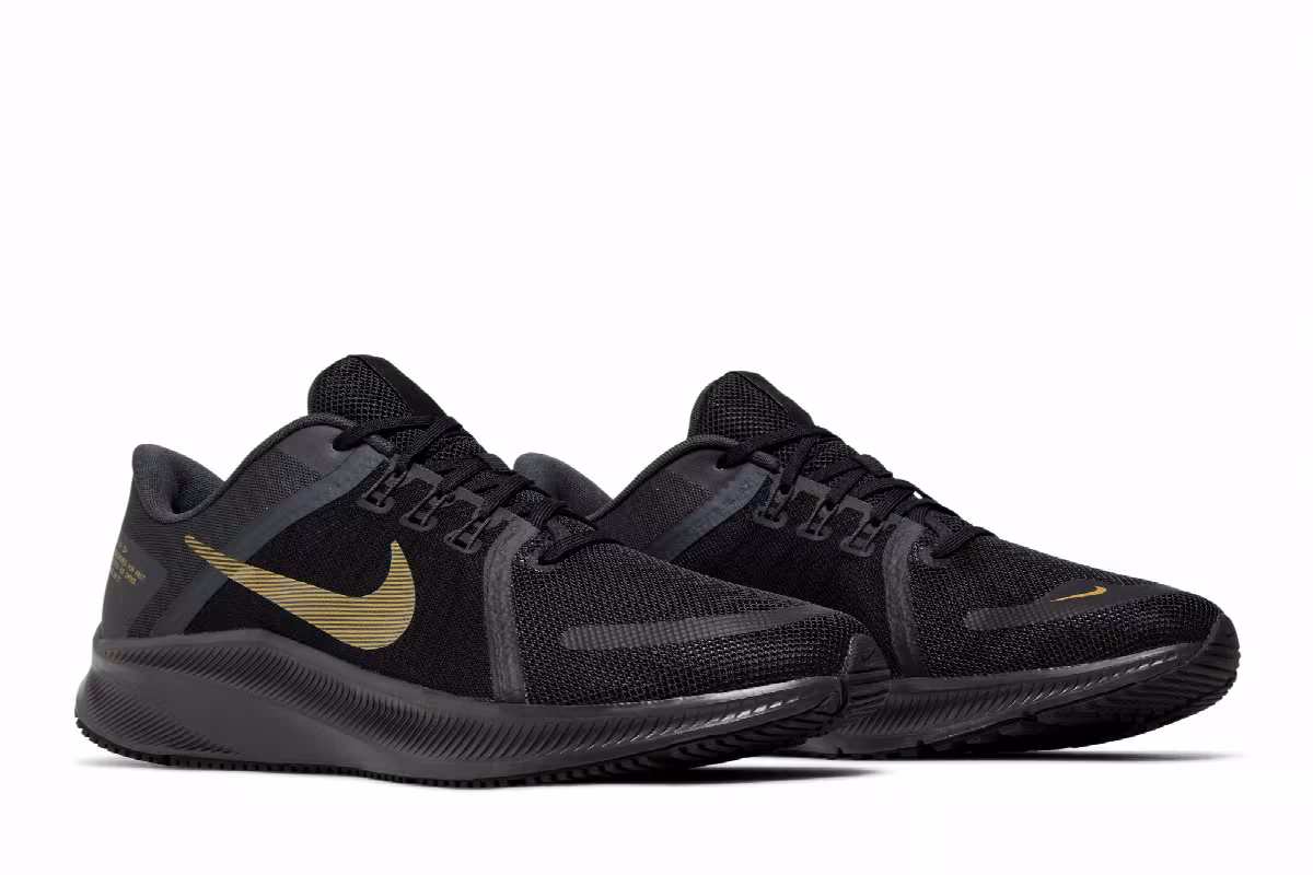 Nike Quest 4 Black Metallic Gold, view 9