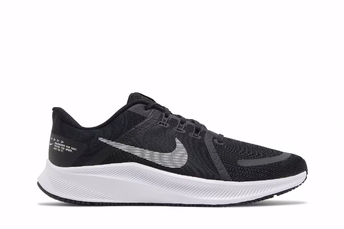 Nike Quest 4 Black White, view 2