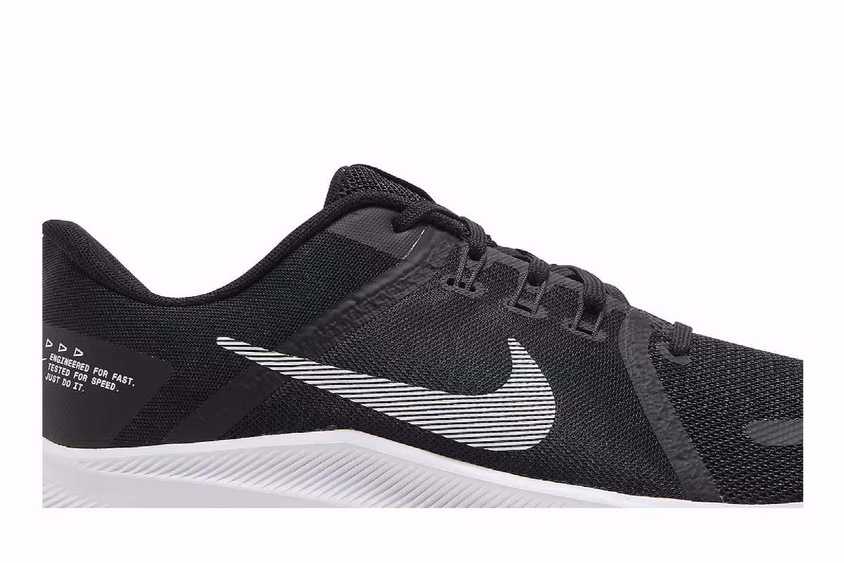 Nike Quest 4 Black White, view 3